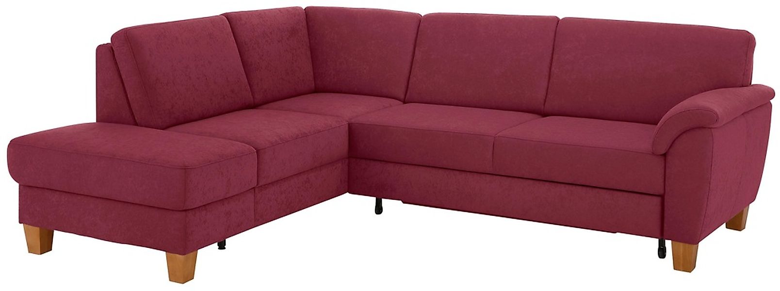 Home affaire Ecksofa »Alta L-Form«, mit Federkern und Kontrastnaht, Füße Bu günstig online kaufen