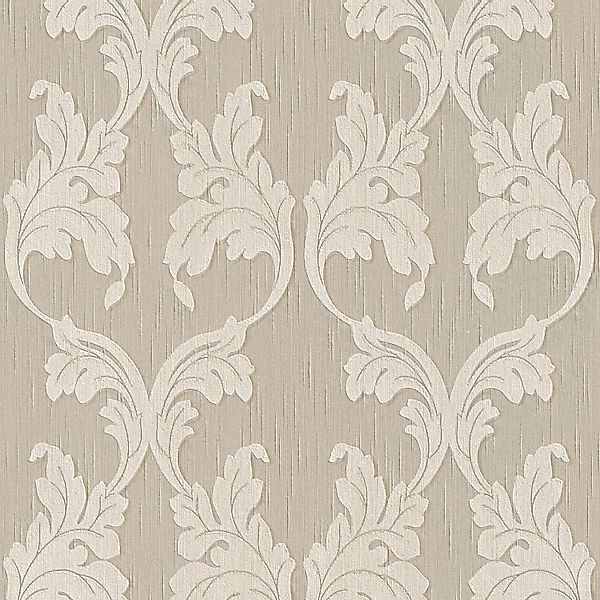 PROFHOME 956281-GU Textiloptik Tapete Barock Matt Beige 0,53 m x 10,05 m 5, günstig online kaufen