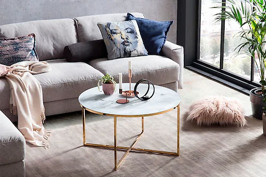 SalesFever Couchtisch, Tischplatte in Marmoroptik günstig online kaufen