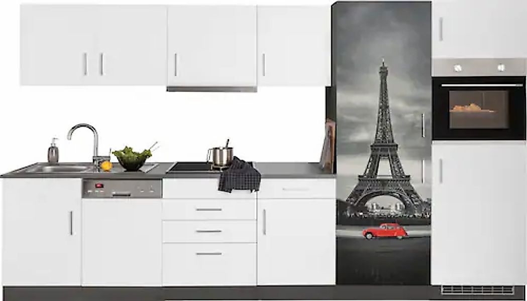 HELD MÖBEL Küchenzeile »Paris«, mit E-Geräten, Breite 340 cm, wahlweise mit günstig online kaufen