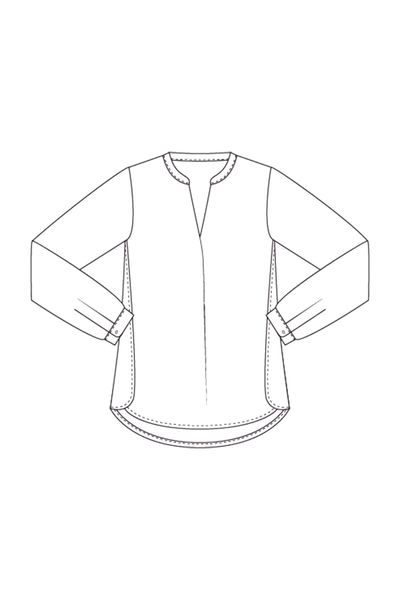 Milano Italy Kurzarmbluse Blouse with V-Neck günstig online kaufen