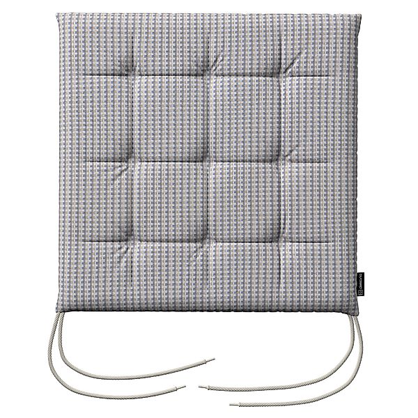 Stuhlkissen Jonas mit Bindeschnur, beige-blau, 40 x 40 x 3,5 cm, Living II günstig online kaufen