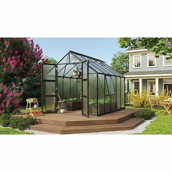 Vitavia Gewächshaus Olymp 8300 HKP 6 mm - Schwarz Vorzugsset günstig online kaufen