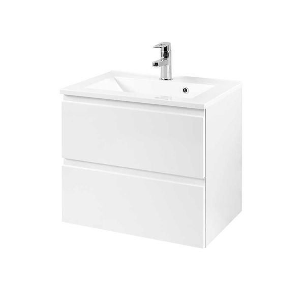 Hochglanz Waschtisch in Weiß modern günstig online kaufen