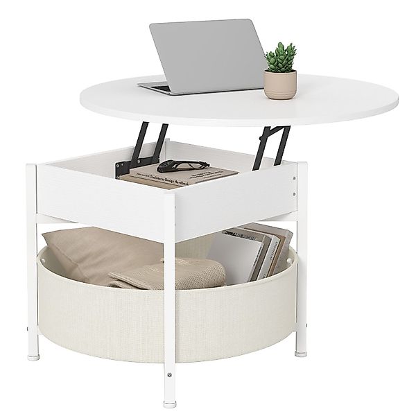MSMASK Couchtisch Wohnzimmertisch mit Korb aus günstig online kaufen