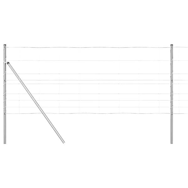 vidaXL Zaunpfosten Galvanisiert 50 x 1 m Stahl 3351367 günstig online kaufen