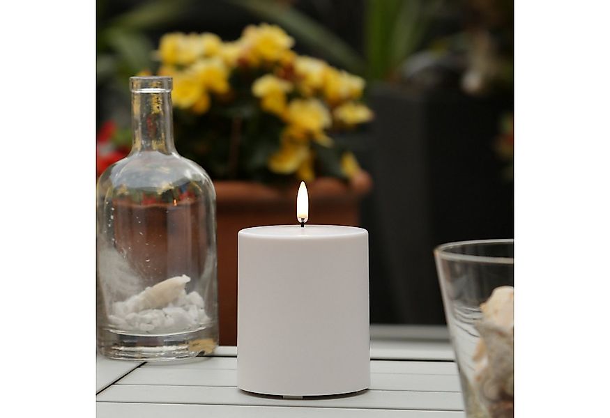 UYUNI Lighting LED-Kerze THEA Uyuni für Innen/Außen H: 10cm D:8,4cm weiß bi günstig online kaufen