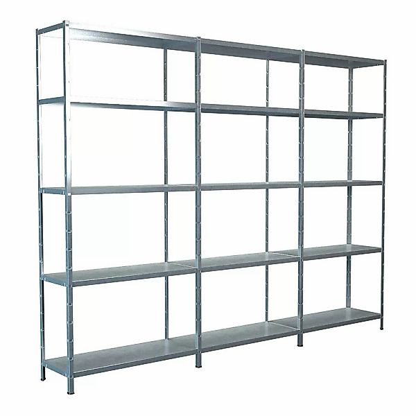 Schulte Steck-Grund- und 2 x Anbauregale 200 cm x 340 cm x 35 cm Verzinkt günstig online kaufen