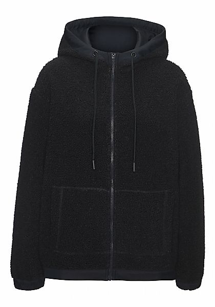 Elbsand Fleecejacke mit Kapuze aus Teddy-Fleece- mit Kapuze und schönem Log günstig online kaufen