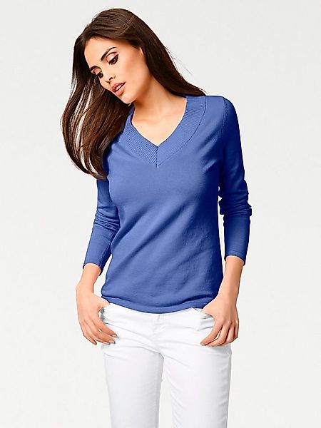 heine Strickpullover V-Ausschnitt-Pullover . günstig online kaufen
