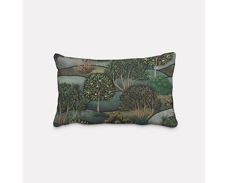 SCHÖNER LEBEN. Dekokissen SCHÖNER LEBEN. Kissenhülle Wald Bäume Landschaft günstig online kaufen