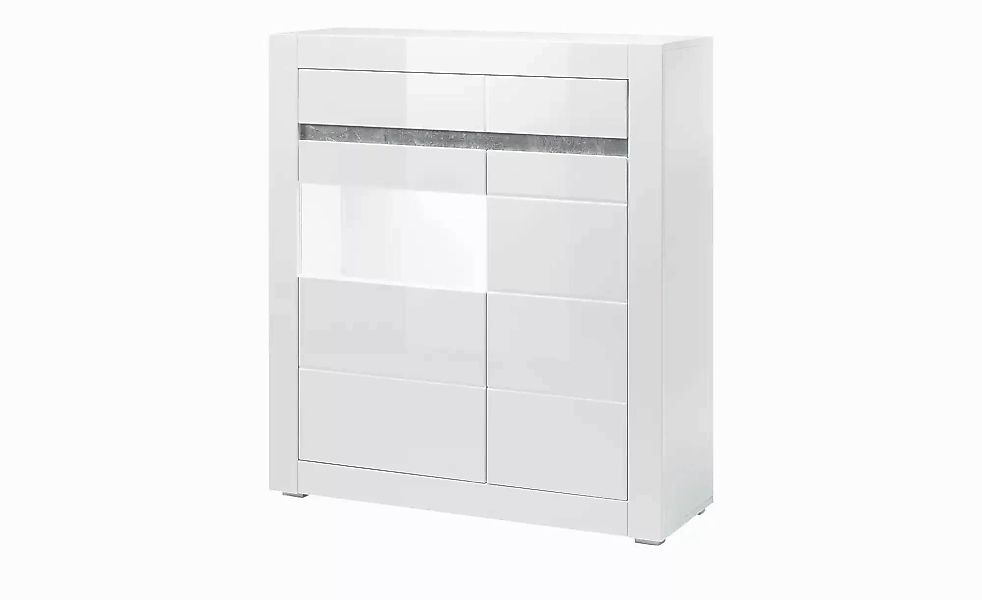 Highboard  Suavo ¦ weiß ¦ Maße (cm): B: 100 H: 112 T: 35 Kommoden & Sideboa günstig online kaufen