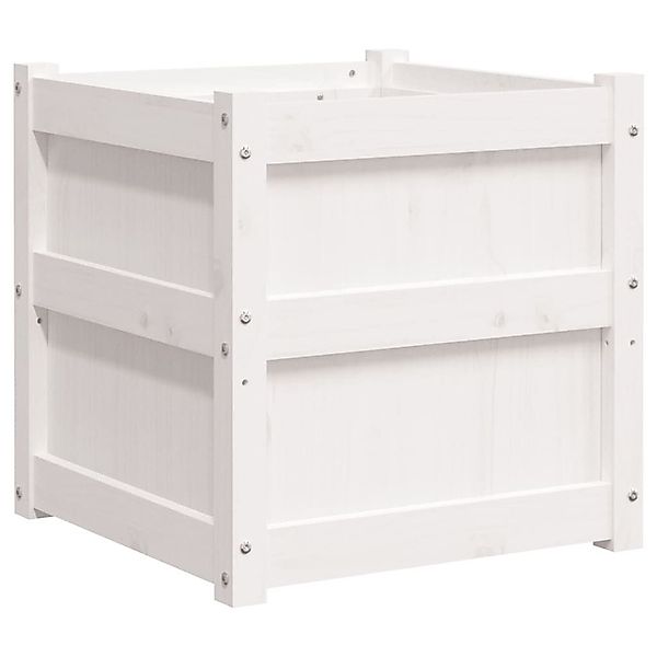 vidaXL Blumentopf Pflanzkübel Weiß 50x50x50 cm günstig online kaufen