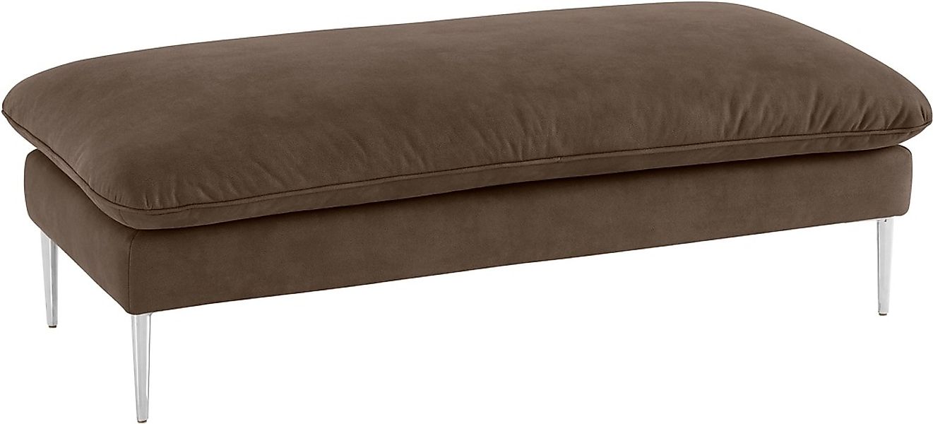 W.SCHILLIG Hocker "enjoy&MORE" Füße Chrom glänzend, Breite 151 cm günstig online kaufen