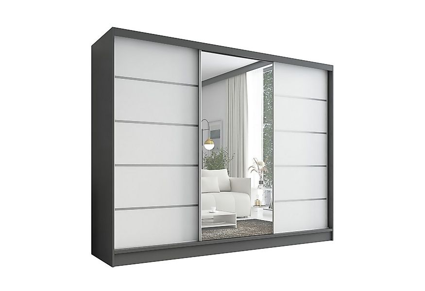 A&J MöbelLand GmbH Schiebetürenschrank AURELIA 1 mit 3 Schubladen und Spieg günstig online kaufen