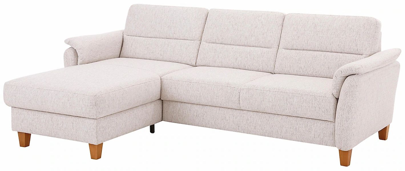 Home affaire Ecksofa "Palmera L-Form, B: 244 cm" optional Bettfunktion & Be günstig online kaufen