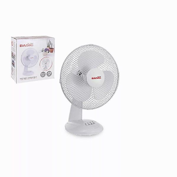 Tischventilator Basic Home Weiß 35 W günstig online kaufen