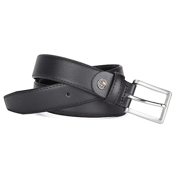 Lindenmann Ledergürtel mit Metallschnalle, Überlänge Farbe schwarz Größe: 1 günstig online kaufen