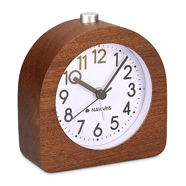 Navaris Wecker Retro Wecker aus Holz günstig online kaufen