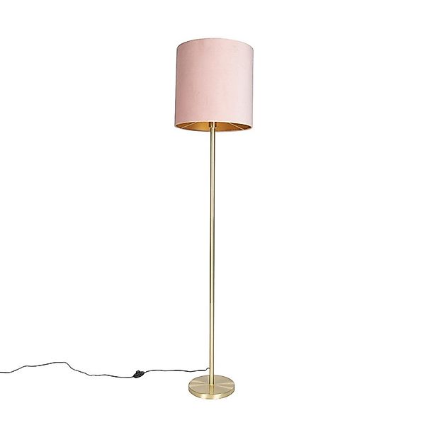 Qazqa Stehlampe Simplo, ohne Leuchtmittel, E27, günstig online kaufen