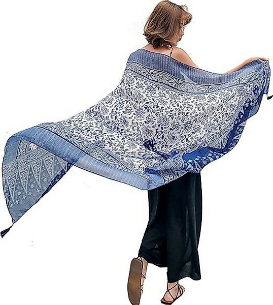 VEKROBOT Seidenschal Bohème Damen Tuch Leicht bedruckt Schal Kopftuch für H günstig online kaufen