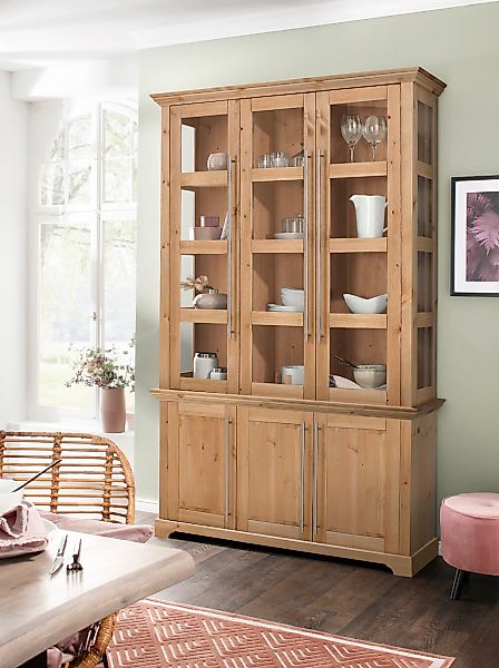 OTTO home Vitrine "Melissa" aus massiver Kiefer, FSC zertifiziert, Breite 1 günstig online kaufen