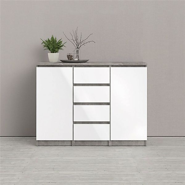 INOSIGN Kommode "Naia, Sideboard, 4 Schubladen, 2 Türen, Aufbewahrung, grif günstig online kaufen