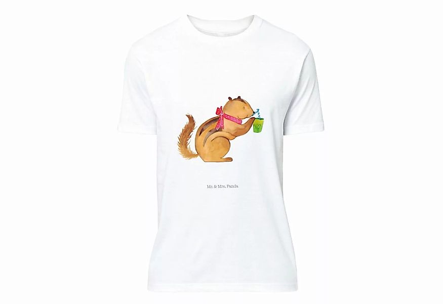 Mr. & Mrs. Panda T-Shirt Eichhörnchen Smoothie - Weiß - Geschenk, süße Tier günstig online kaufen