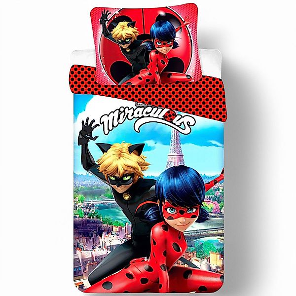 Miraculous Bettwäsche Ladybug & Cat Noir, günstig online kaufen