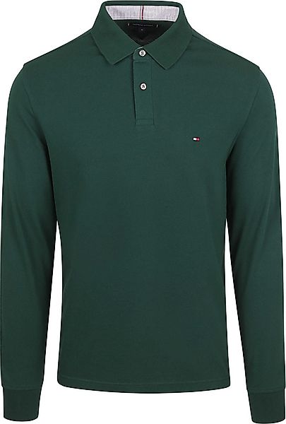 Tommy Hilfiger Longsleeve Polo Dunkelgrün - Größe L günstig online kaufen