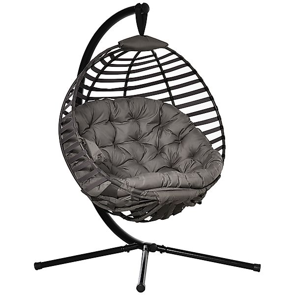 Outsunny Hängesessel Hängestuhl mit Kissen (Hängeschaukel, günstig online kaufen