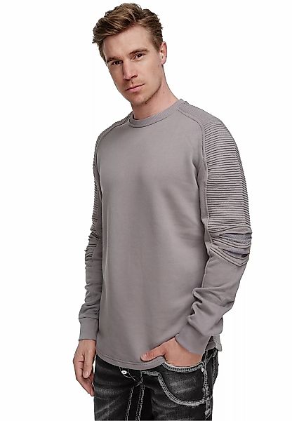 Rusty Neal Sweatshirt, mit geripptem Ärmeldesign günstig online kaufen