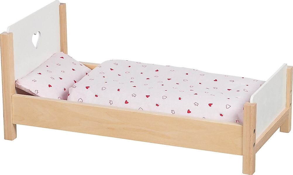 goki Puppenbett Puppenbett Herzträume - aus robustem Holz günstig online kaufen