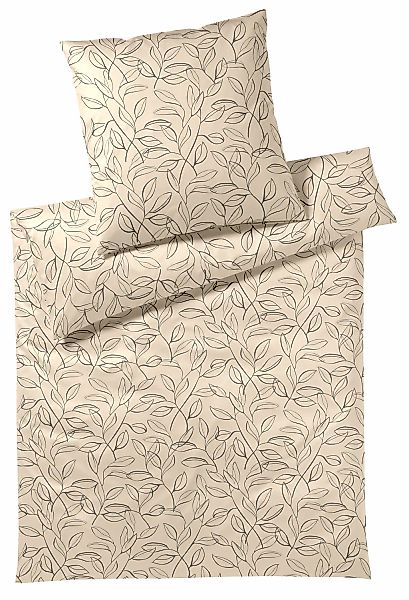 Elegante Bettwäsche "Floral" 2 Stk. angenehmes Hautgefühl günstig online kaufen
