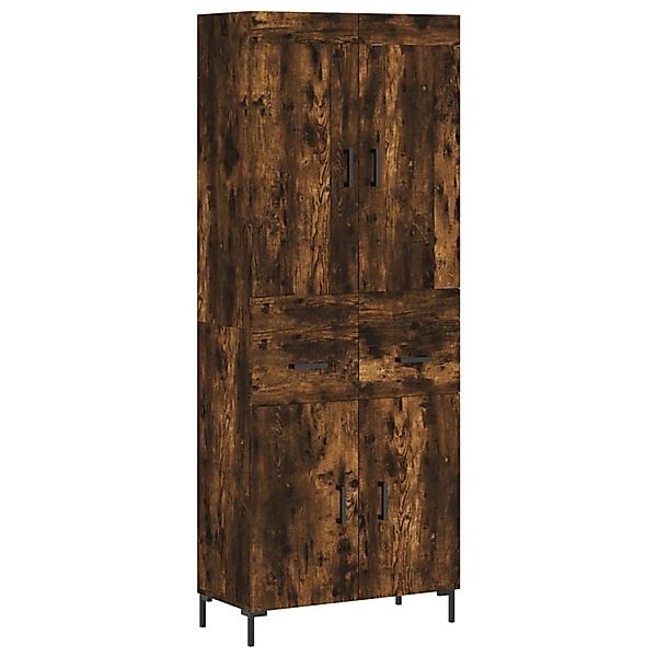 vidaXL Highboard Räuchereiche 69,5x34x180 cm Holzwerkstoff 3199878 günstig online kaufen