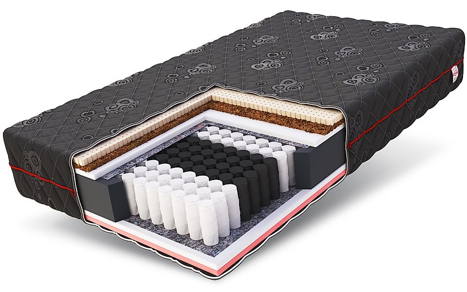 Taschenfederkernmatratze BLACK 90x200, 140x200, 180x200 cm günstig online kaufen