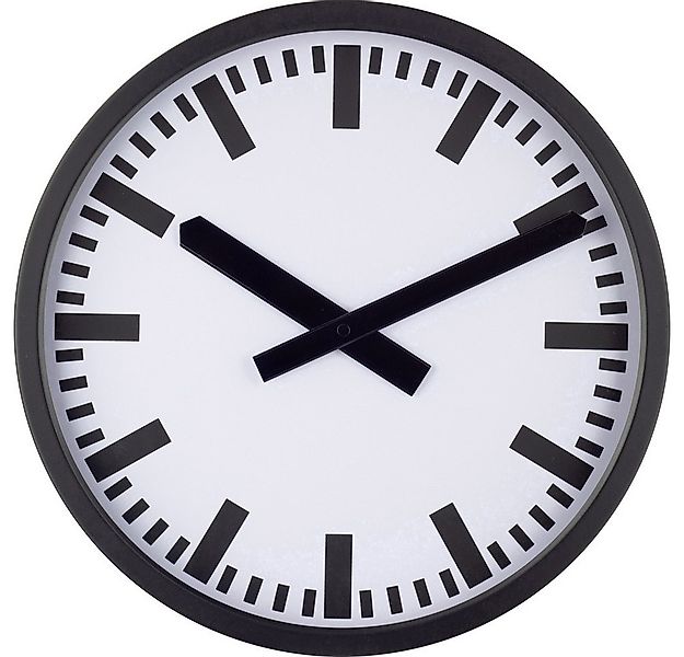 EUROTIME Wanduhr EUROTIME 59540-05 Funk Funkuhr 35 cm x 35 mm x 5 cm Schwar günstig online kaufen