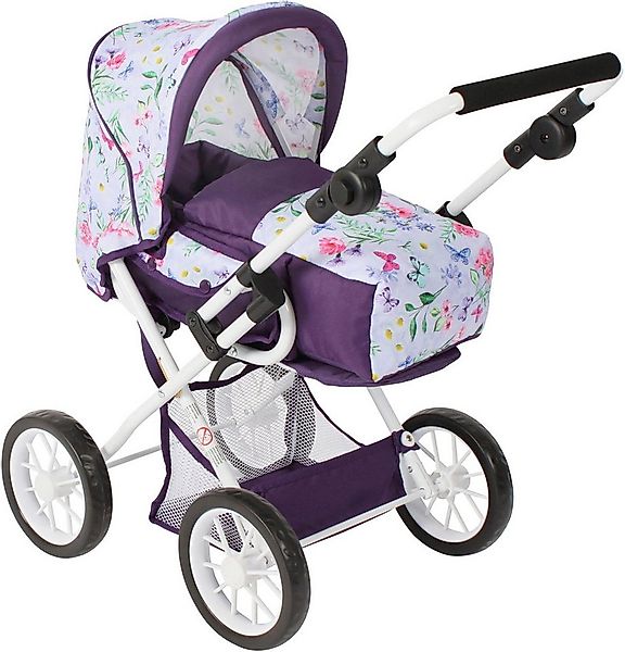 CHIC2000 Kombi-Puppenwagen Leni, Flowers lila günstig online kaufen