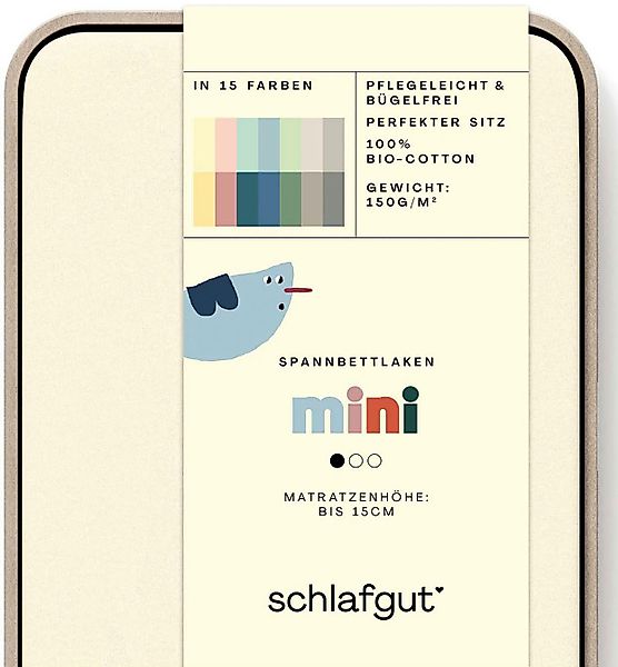 Schlafgut Spannbettlaken Casual Mini Spannbettlaken, Jersey, günstig online kaufen
