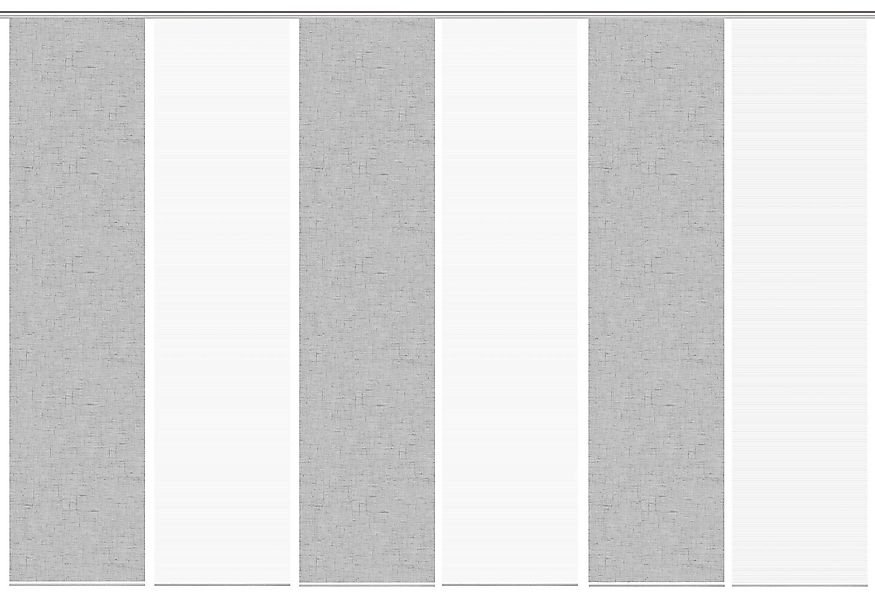 Vision S Schiebegardine "PIVE 6er SET" Paneelwagen 6 Stk. tlg. Schiebevorha günstig online kaufen