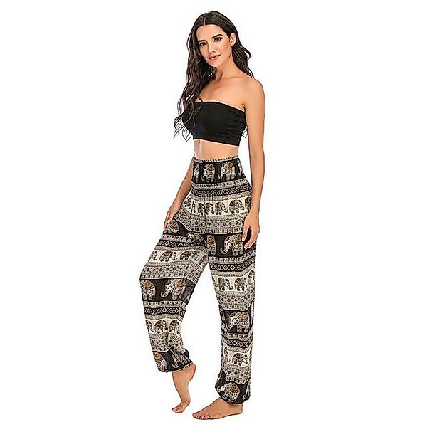 YRIIOMO Loungepants Bequeme und stilvolle Yogahose mit hoher Taille, aus we günstig online kaufen