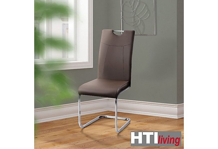 HTI-Living Esszimmerstuhl Esszimmerstuhl Braun Kunstleder Kelly C (Set, 2 S günstig online kaufen
