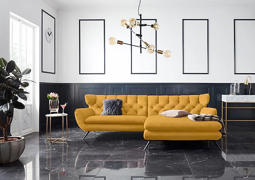 3C Candy Ecksofa »Beatrice Designsofa in moderner Retrooptik, bequem und ex günstig online kaufen