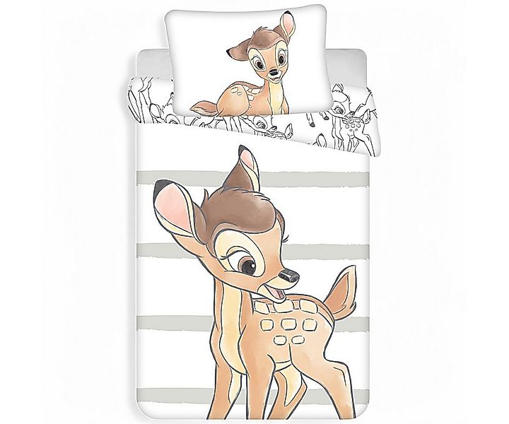 Disney Babybettwäsche Bambi, Baumwolle, 2 teilig, Kinder Wendebettwäsche 10 günstig online kaufen