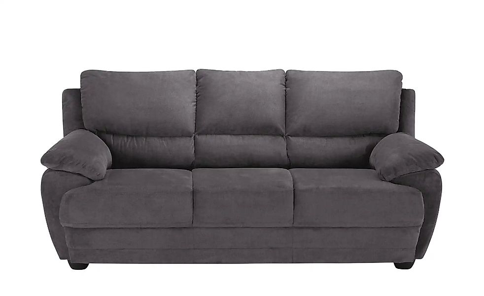 uno Sofa 3-sitzig aus Mikrofaser Nebolo ¦ grau ¦ Maße (cm): B: 209 H: 97 T: günstig online kaufen