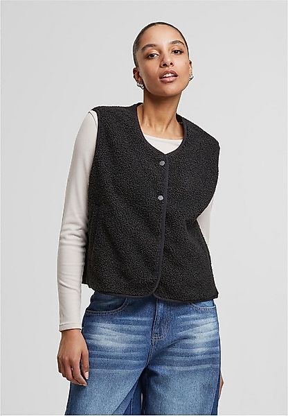 URBAN CLASSICS Sweatweste Ladies Buttoned Teddy Vest günstig online kaufen