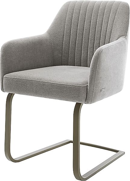 DELIFE Polsterstuhl Greg-Flex, Freischwinger flach Effektfinish günstig online kaufen