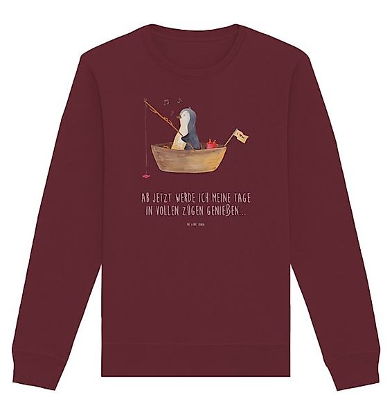 Mr. & Mrs. Panda Longpullover Größe M Pinguin Angelboot - Burgundy - Gesche günstig online kaufen