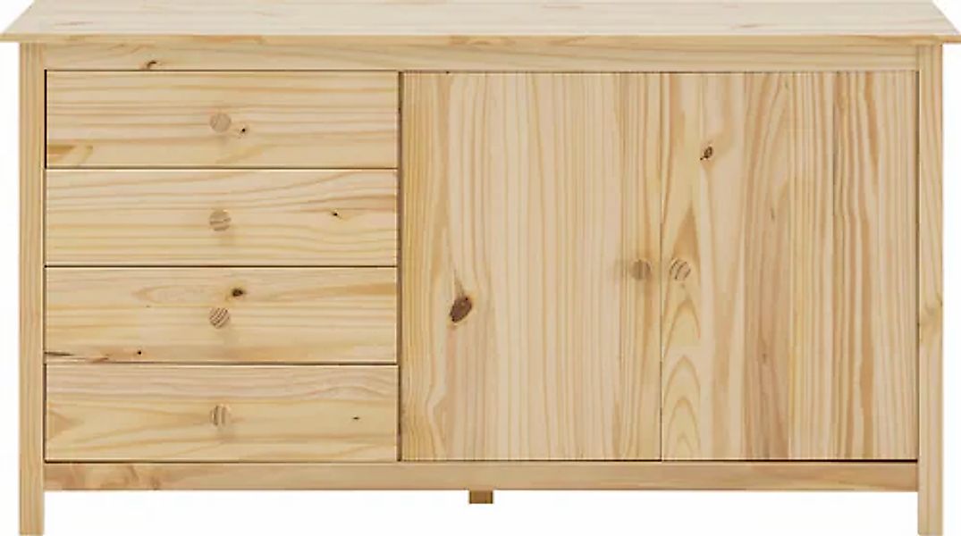 Möbilia Sideboard "Chur" Kommode aus Massivholz Kiefer günstig online kaufen