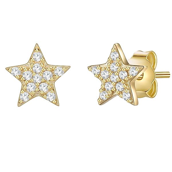 Glanzstücke München Paar Ohrstecker Stern gelbgold, günstig online kaufen